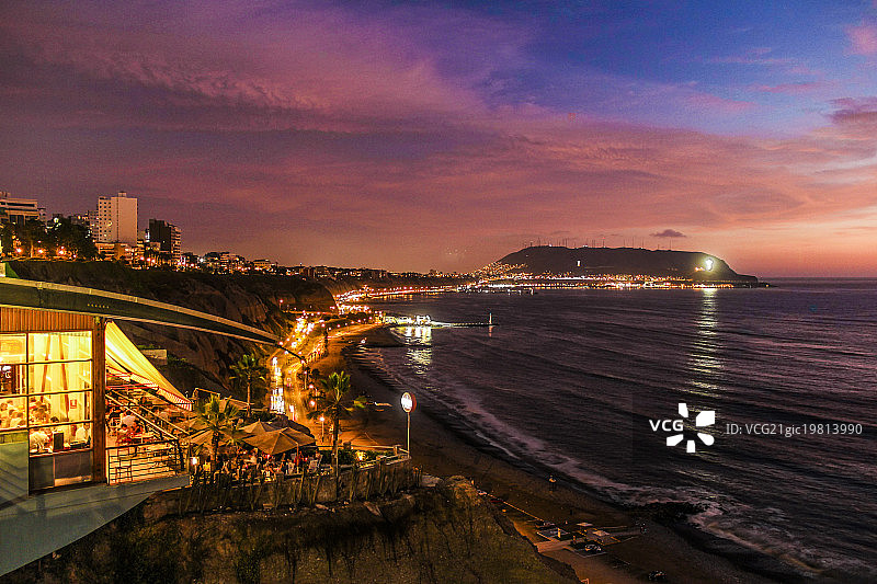 秘鲁利马海岸线图片素材