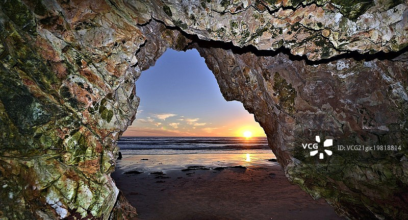 皮斯莫海滩洞穴图片素材
