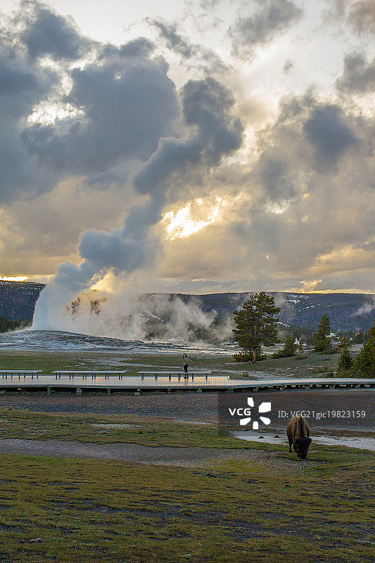 壮丽的黄石公园图片素材