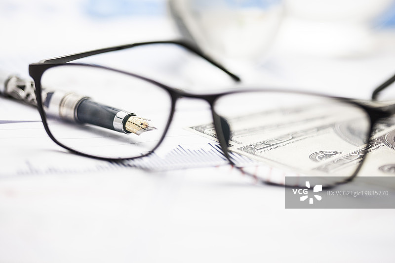投资,金融,眼镜,图片素材
