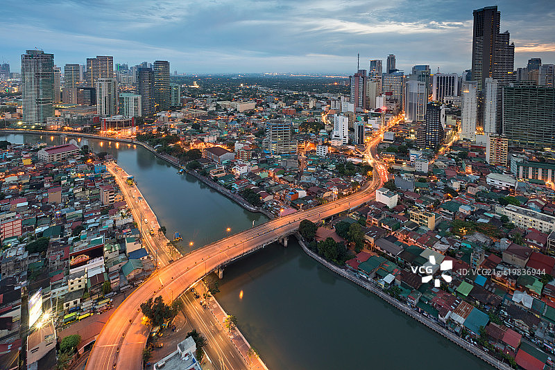马卡蒂-罗克韦尔天际线图片素材