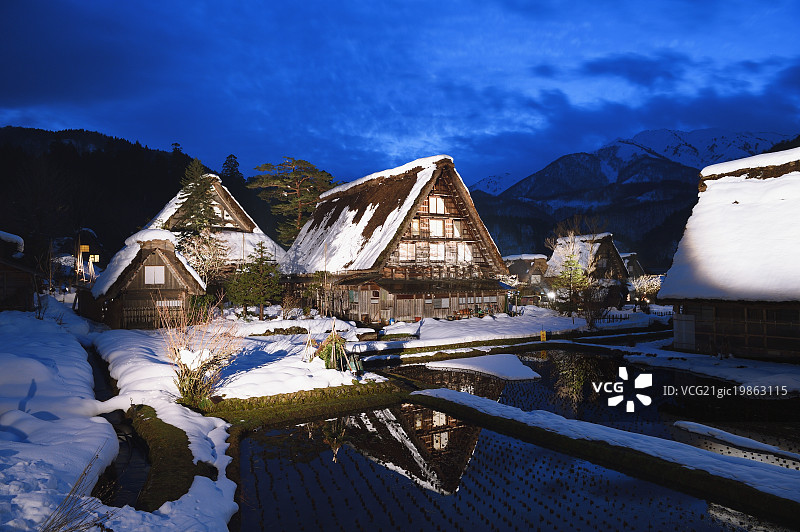 日本岐阜县白川乡图片素材