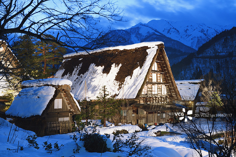 日本岐阜县白川乡图片素材