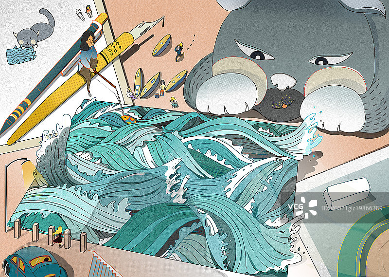 小大海图片素材