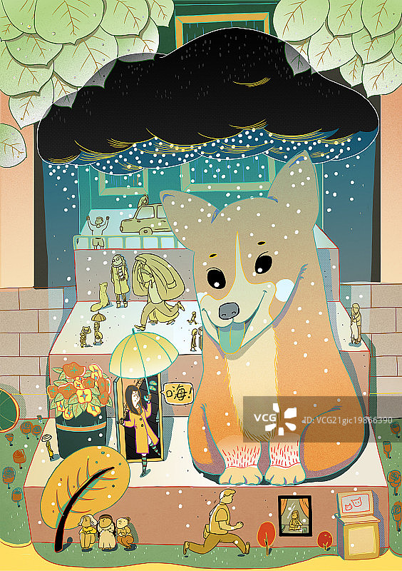 最美不是下雨天图片素材