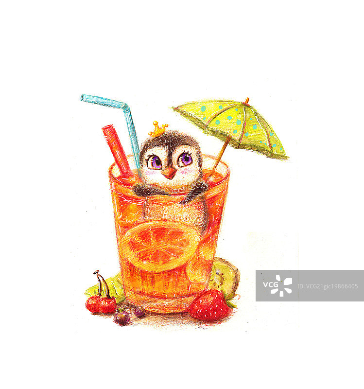 果汁企鹅图片素材