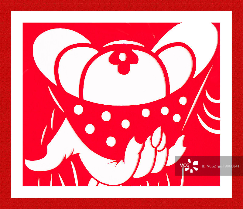 中国剪纸钱币图片素材