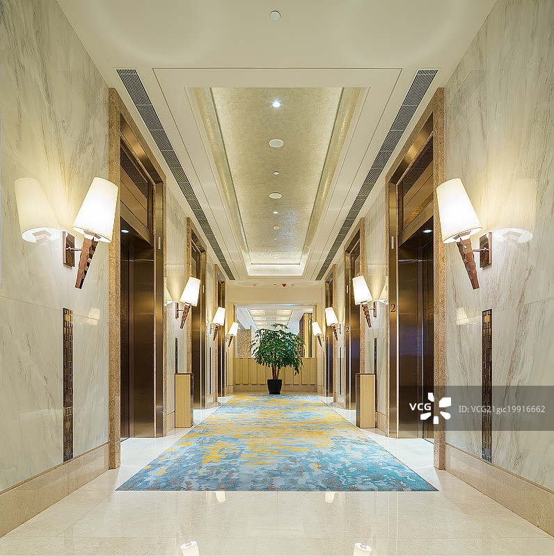 电梯门厅空间图片素材
