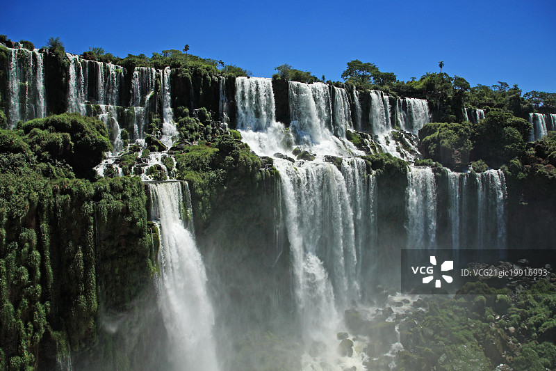 阿根廷伊瓜苏国家公园瀑布图片素材