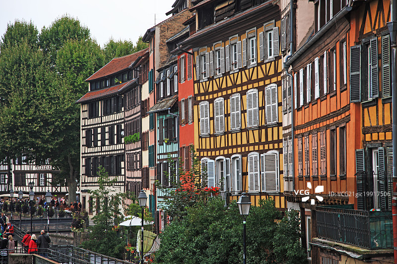 法国阿尔萨斯斯特拉斯堡大岛小法兰西图片素材
