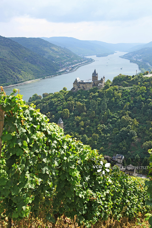 德国莱茵兰-普法尔茨巴哈拉赫施塔莱克城堡（联合国教科文组织世界遗产）图片素材