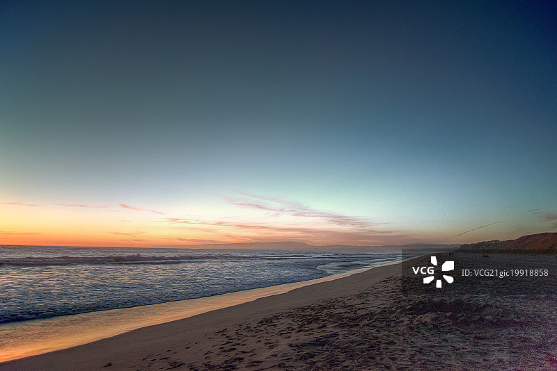 日落海滩图片素材