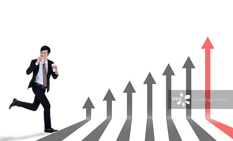 创业中的青年男人图片素材