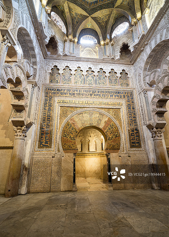 西班牙科尔多瓦清真寺神龛图片素材