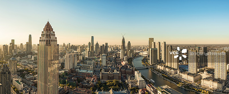 天津夜景图片素材
