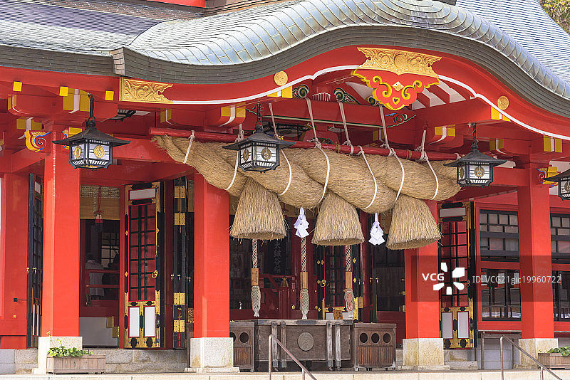 太鼓谷稻成神社，日本岛根县津和野町图片素材