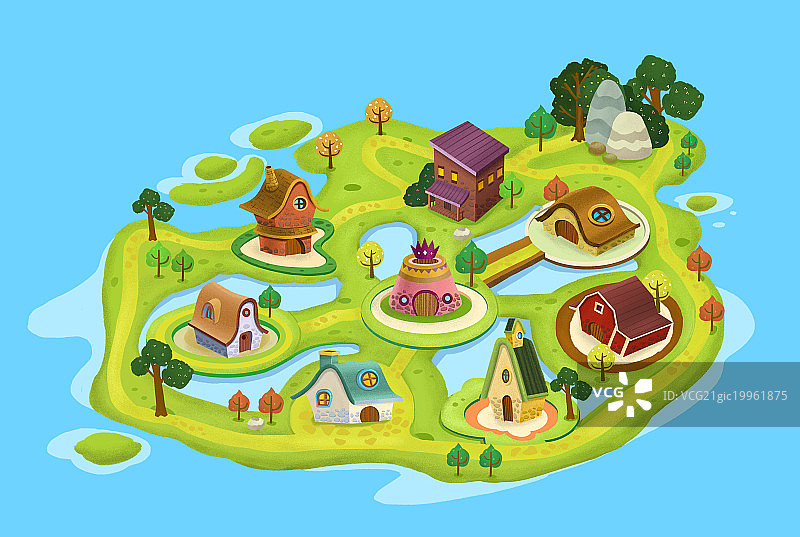 海岛－游戏场景图片素材