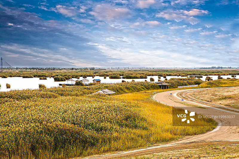 宁夏沙湖自然保护区图片素材