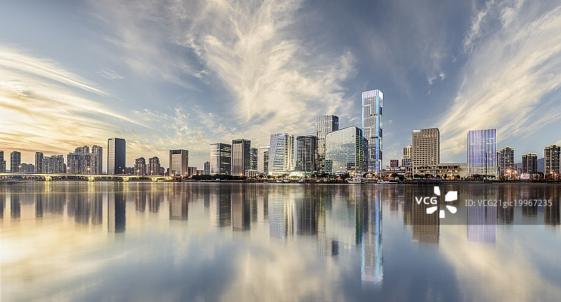 福州闽江金融街风光图片素材