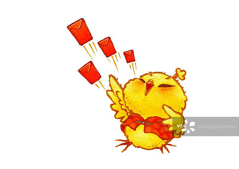 鸡喜力发红包图片素材