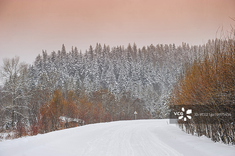黑龙江双峰林场风光图片素材