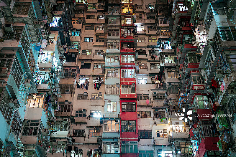 香港密集住宅图片素材