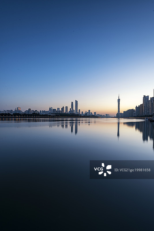 广州天际线日出图片素材