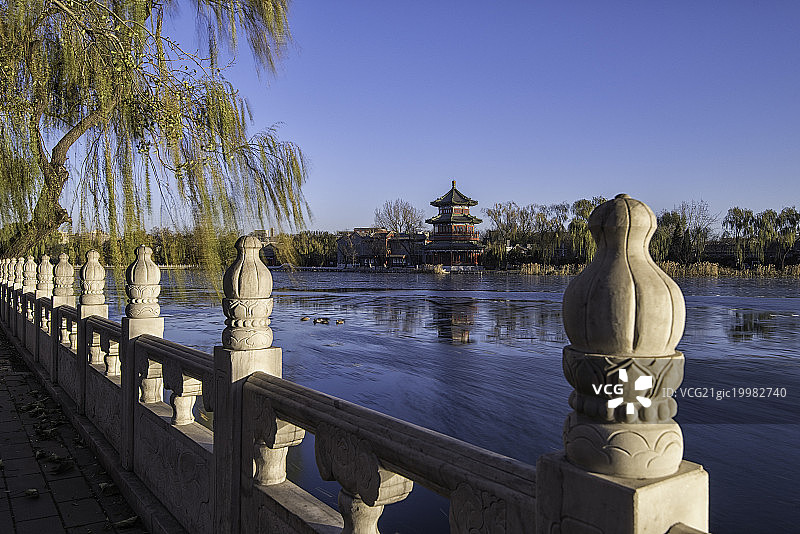北京什刹海图片素材