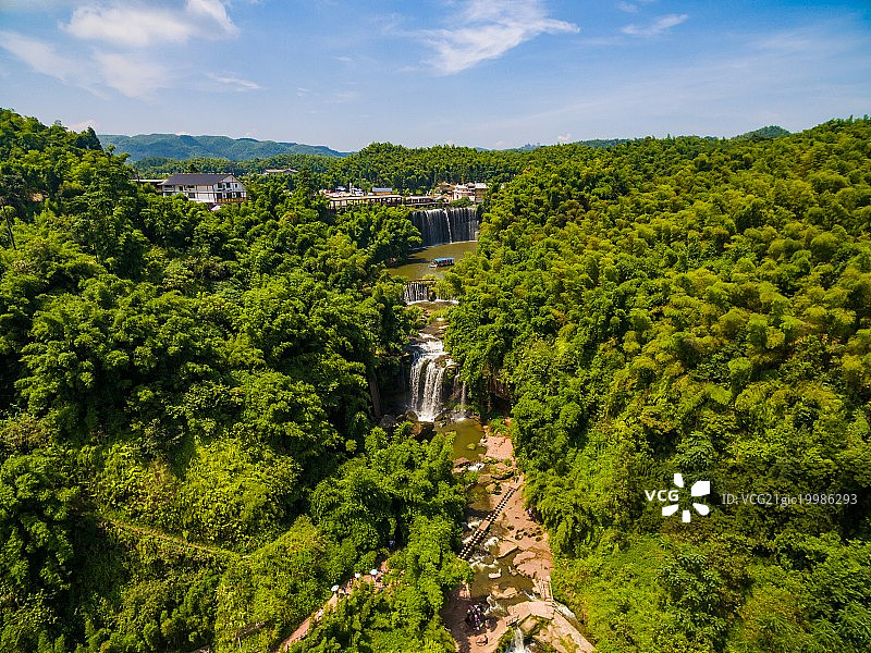 航拍蜀南竹海景区风光图片素材