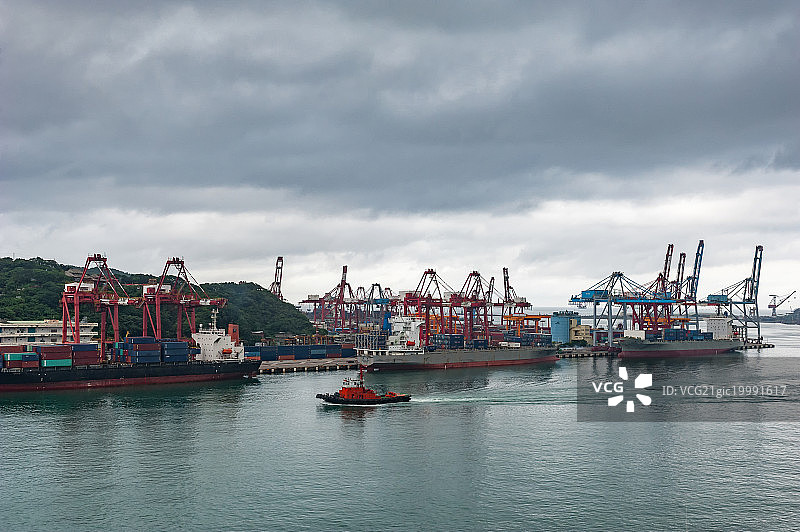 台湾基隆港图片素材