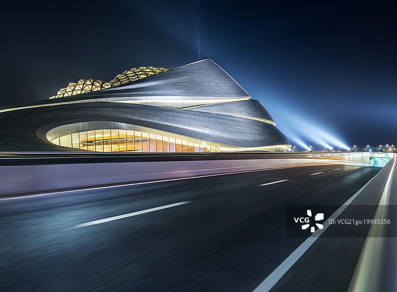 上海城市风光道路图片素材