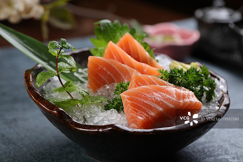 三文鱼刺身图片素材