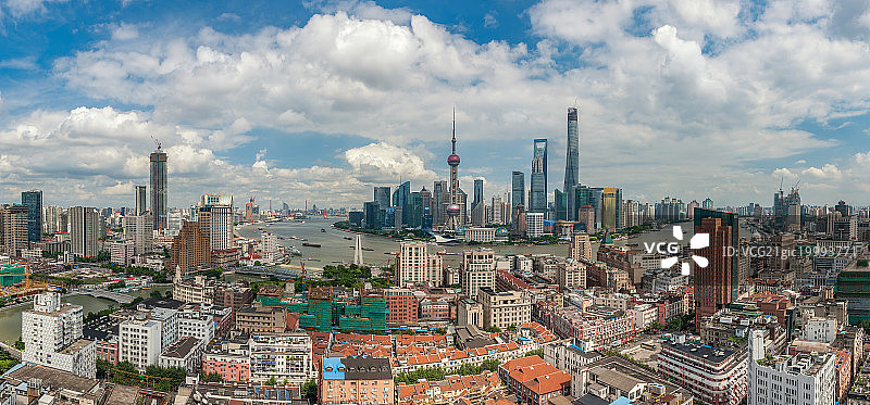 上海城市风光全景图片素材