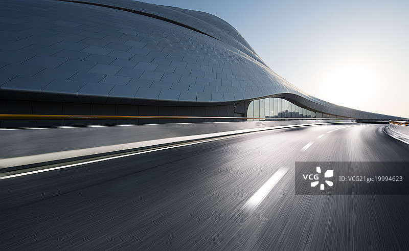 现代建筑与公路图片素材