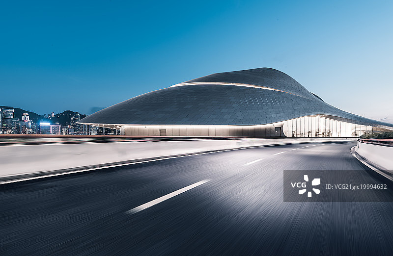 建筑与公路图片素材