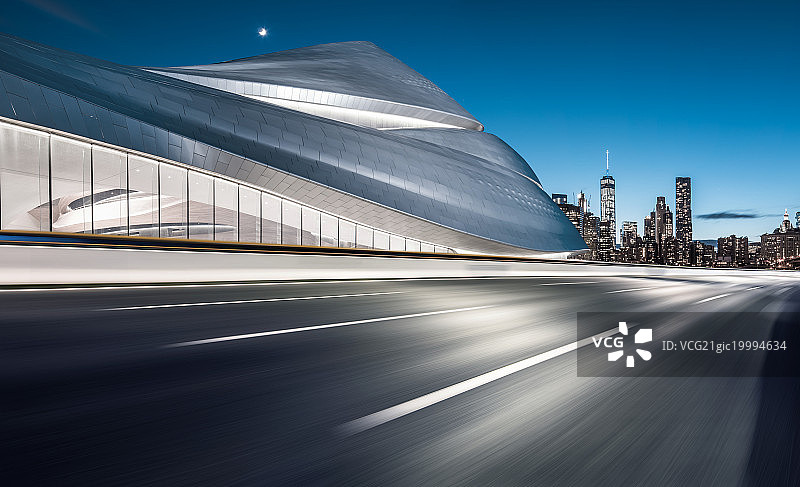 建筑与公路图片素材