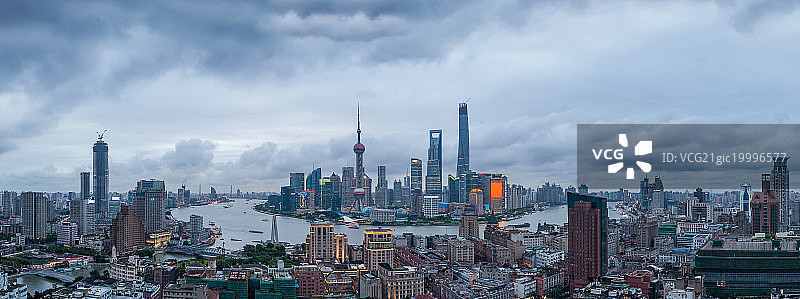 上海城市风光夜景图片素材