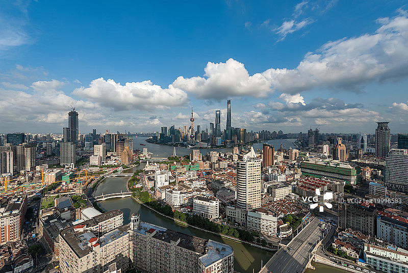 上海城市风光全景图片素材