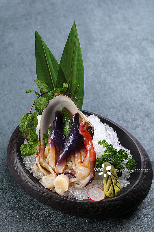 北极贝刺身图片素材