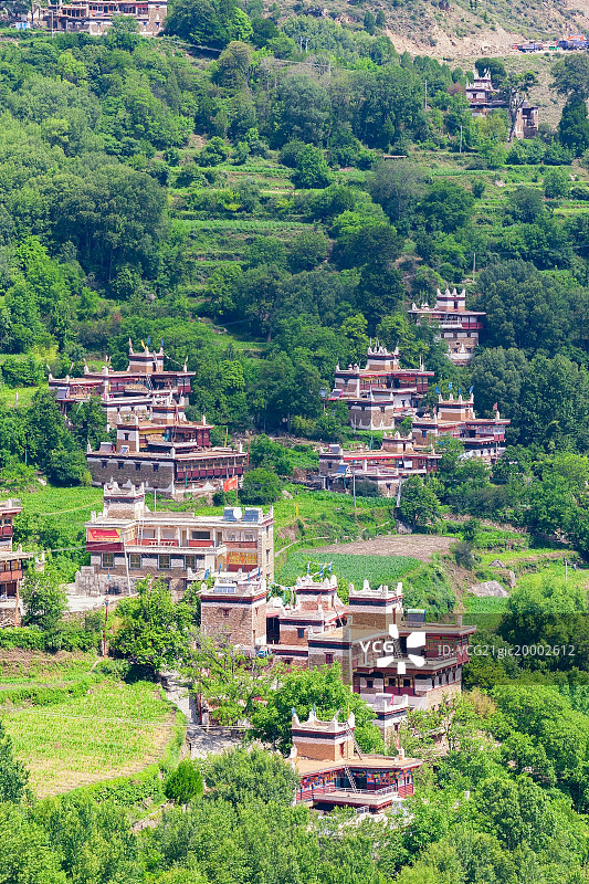 藏寨风光图片素材