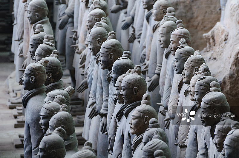 陕西咸阳兵马俑图片素材