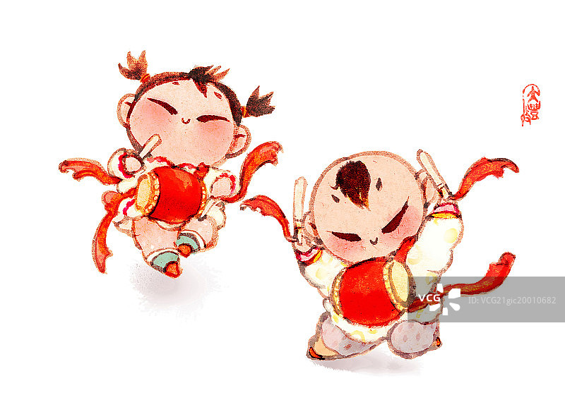 腰鼓大丸子图片素材