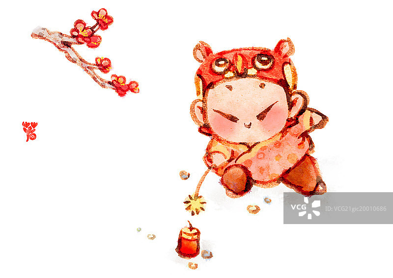 丸子点炮图片素材