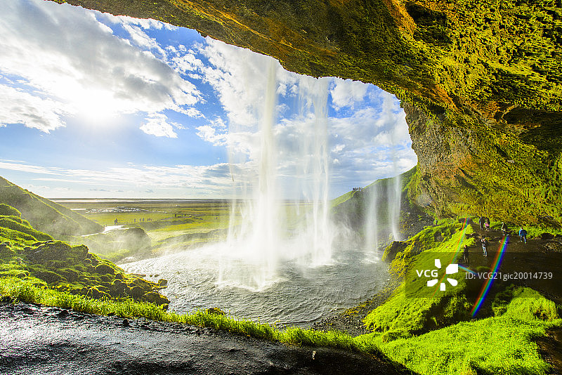 冰岛塞里雅兰瀑布图片素材