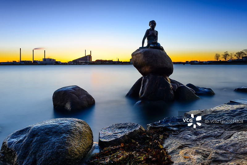 丹麦哥本哈根小美人鱼图片素材