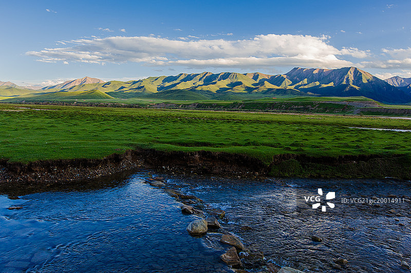 祁连山大草原图片素材