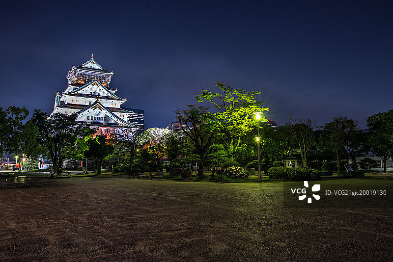 大阪城夜景图片素材