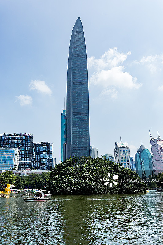 深圳荔枝公园京基100图片素材