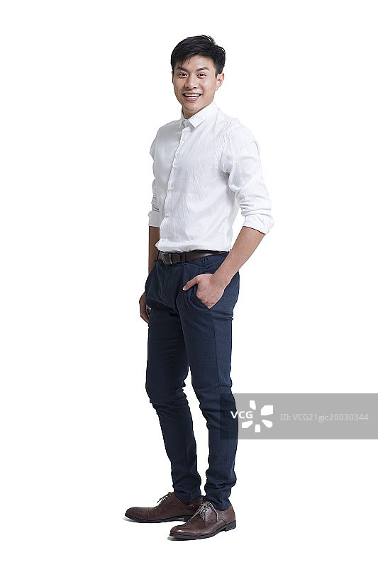 年轻商务男士肖像图片素材