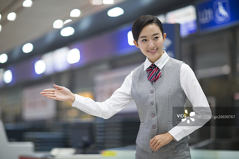 微笑的空姐图片素材